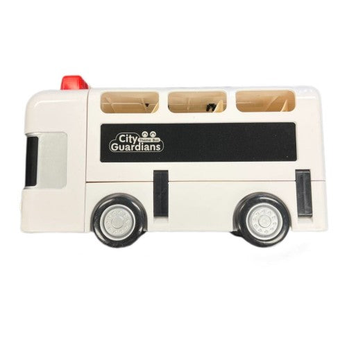 Ambulance Theme Toy Bus with Interactive Play Features Removable Medical Kit & Steering Wheel White - Educational Rescue Vehicle Toy for Kids Ages 3+ Ambulance Theme Toy Bus with Interactive Play Features Removable Medical Kit & Steering Wheel White - Educational Rescue Vehicle Toy for Kids Ages 3+